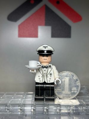 eastbrick custom minifig ww2 ss waiter uv on lego parts