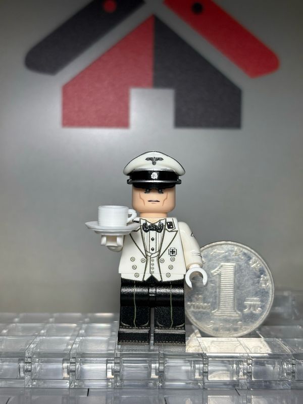eastbrick custom minifig ww2 ss waiter uv on lego parts