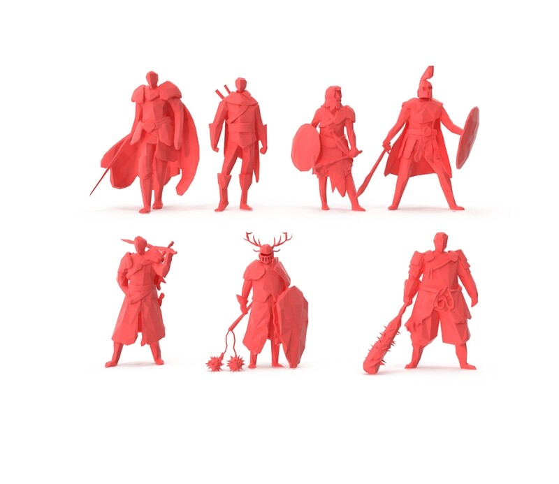 Low Poly Posed People Pack 13 - Warrior