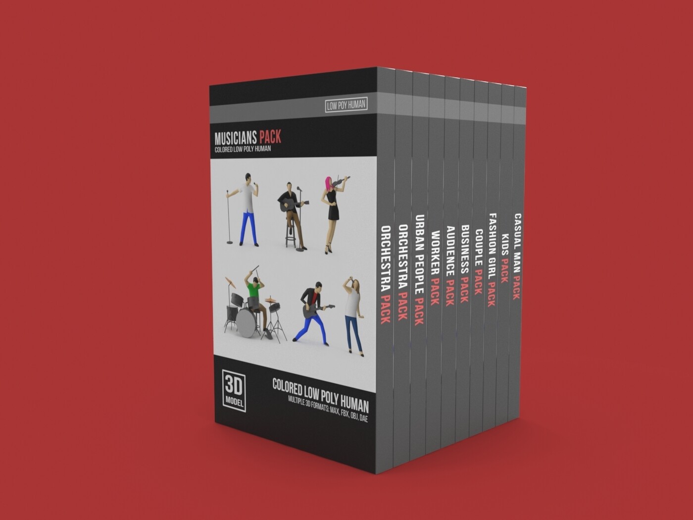 Epic Bundle - Colored Low Poly Human Collection