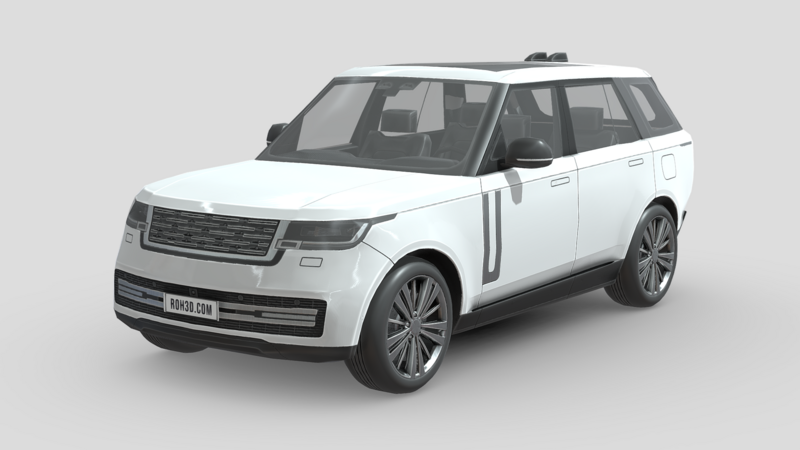 Low Poly Car - Land Rover Range Rover 2022