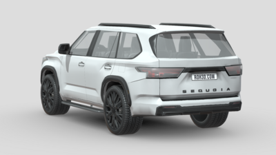 Low Poly Car - Toyota Sequoia 2023