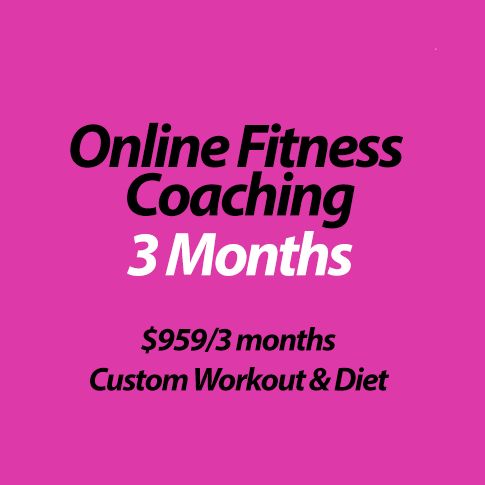 Online Training &amp; Diet Plan (3 months)