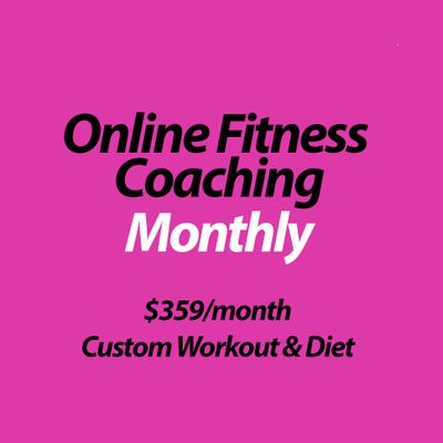 Online Fitness Coaching &amp; Diet Plan (monthly)