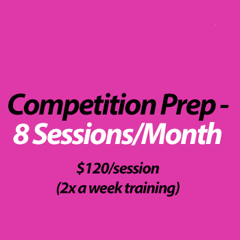 Competition Coaching (in studio) - 8 Sessions/month