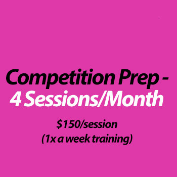 Competition Coaching (in studio) - 4 Sessions/month