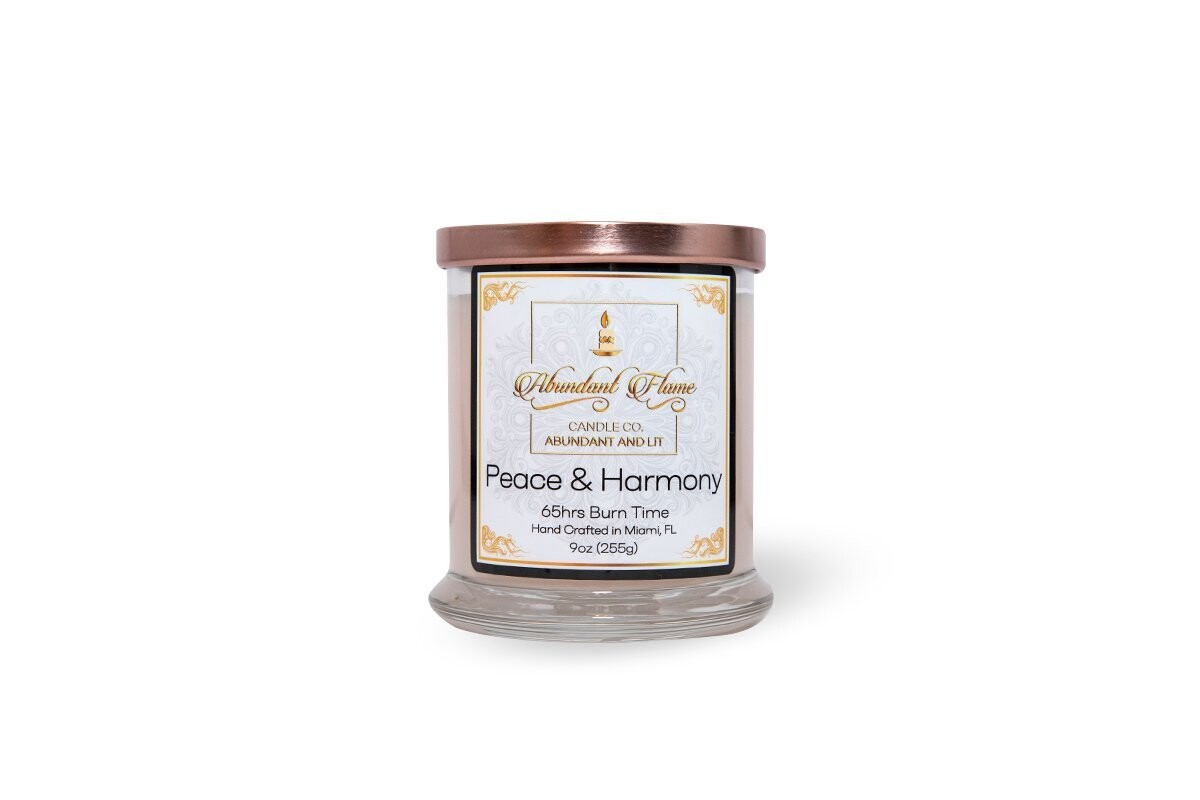 Peace & Harmony Candle | Abundant Flame Candle Co