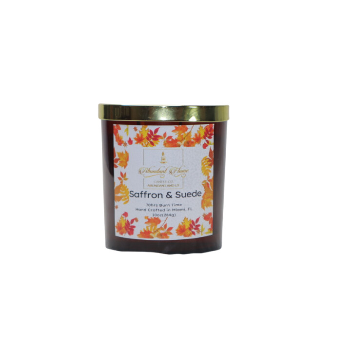 Saffron and Suede Candle Abundant Flame