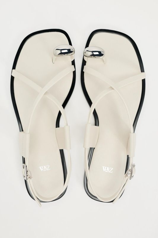 Zar Strapped Sandal White