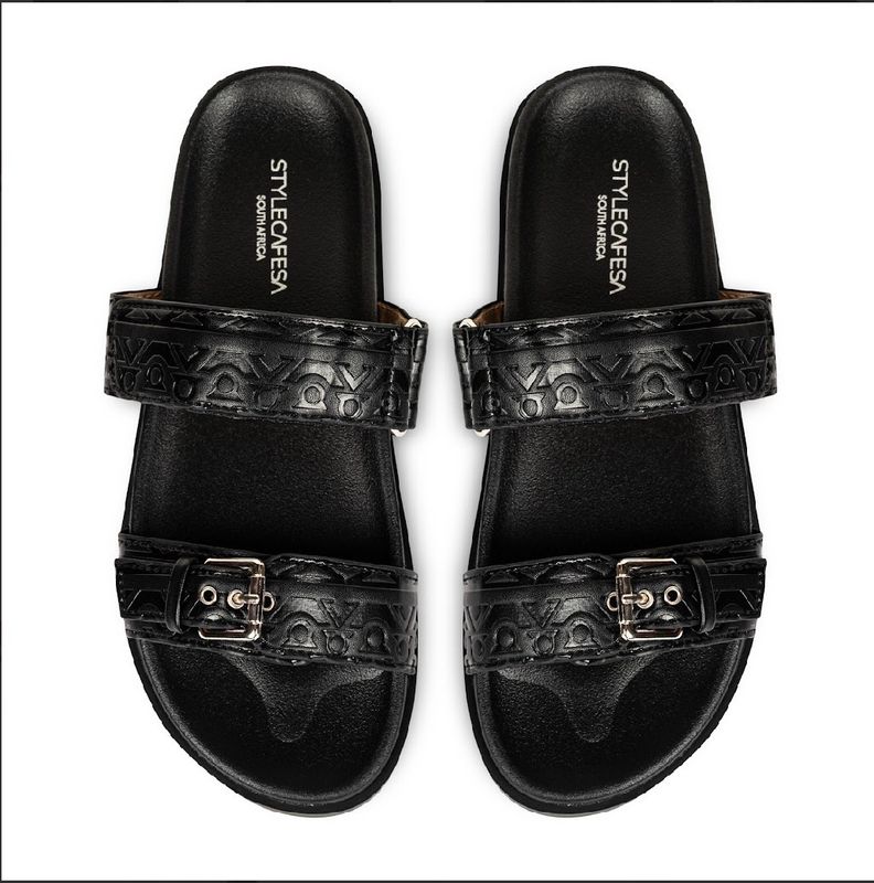 StylecafeSA Iconic Slides - Black