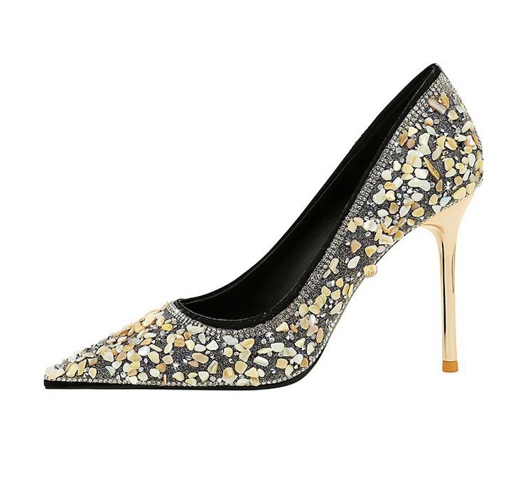 Charlena - Gold with Blk