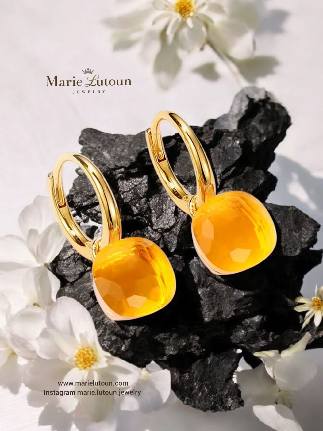 Damen Ohrringe Sweety Yellow