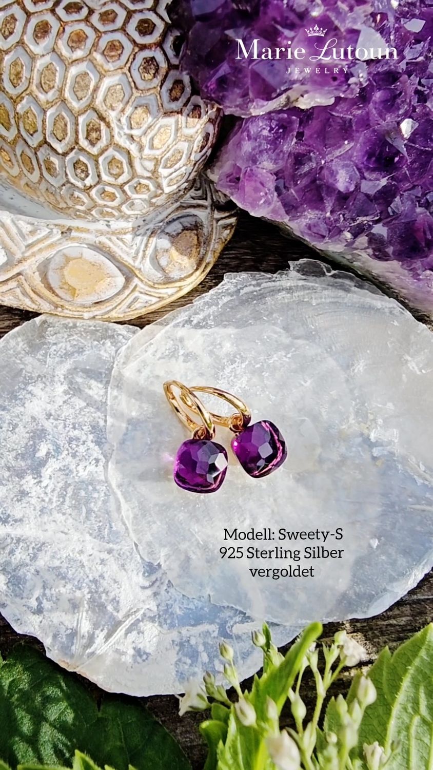 Damen Ohrringe Sweety-S Violett