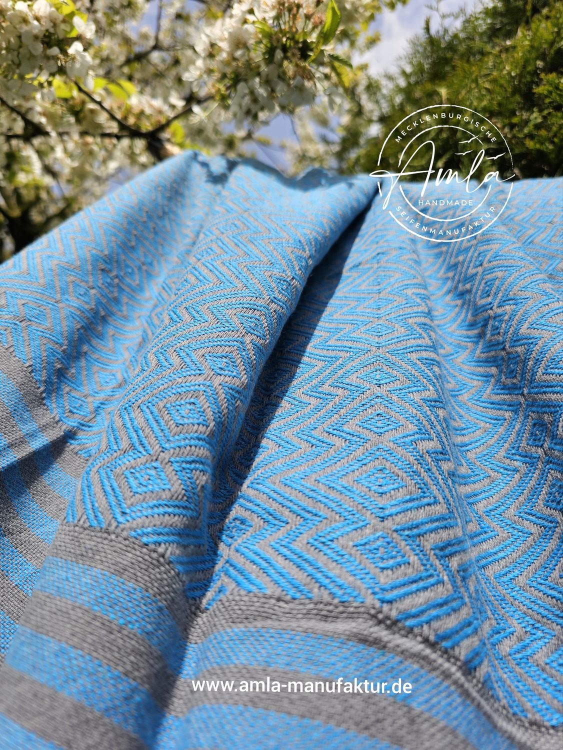 Saunatuch / Hamamtuch Fb. Ozeanblau