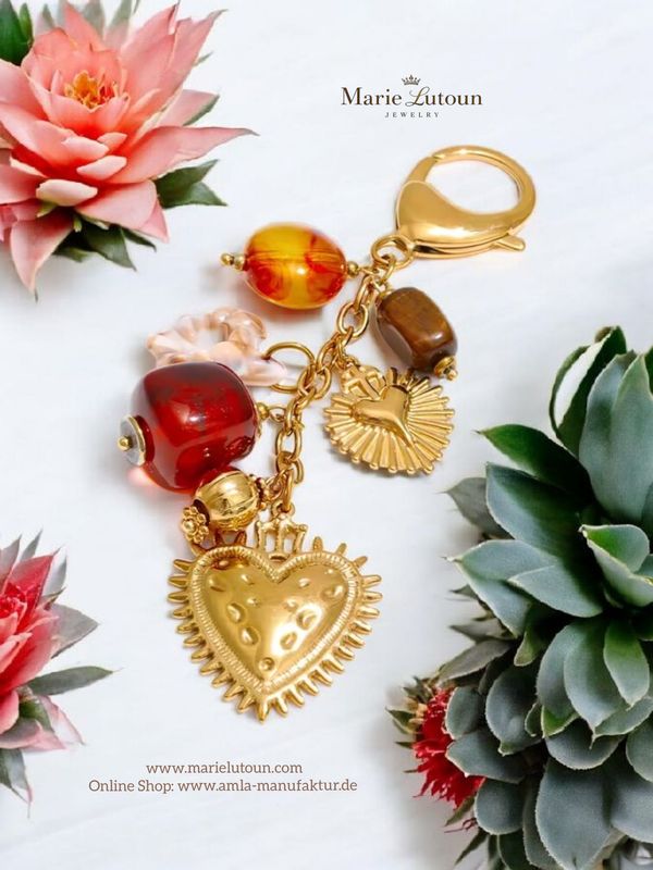 Schlüsselanhänger Charm's mit Herz