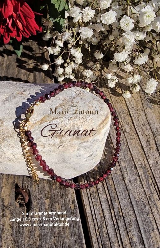 Granat Armband Granat Armband "Stein der Gesundheit"