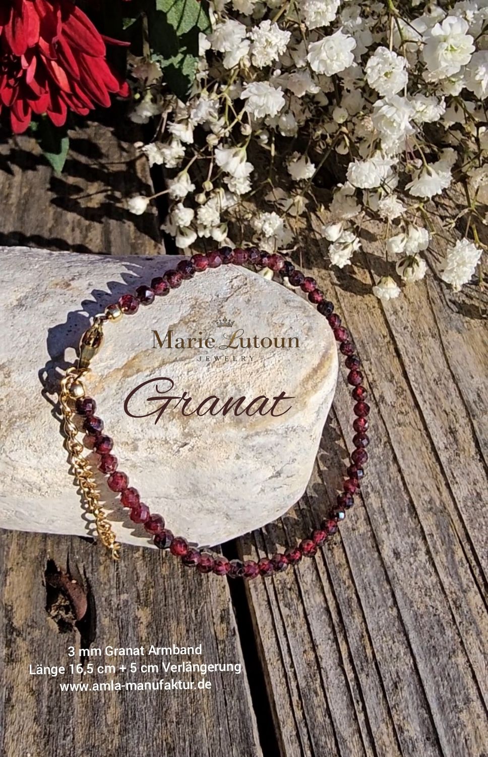 Granat Armband "Stein der Gesundheit"