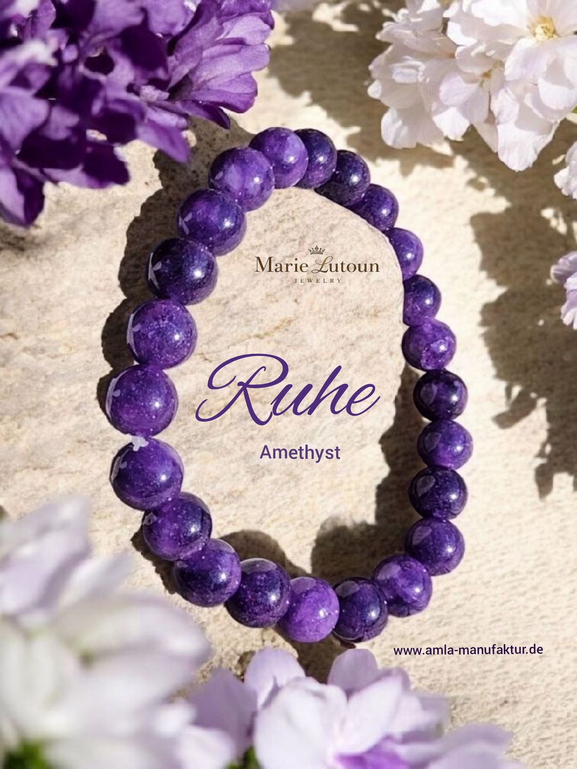Amethyst Armband für Ruhe, Frieden & Trauerbewältigung