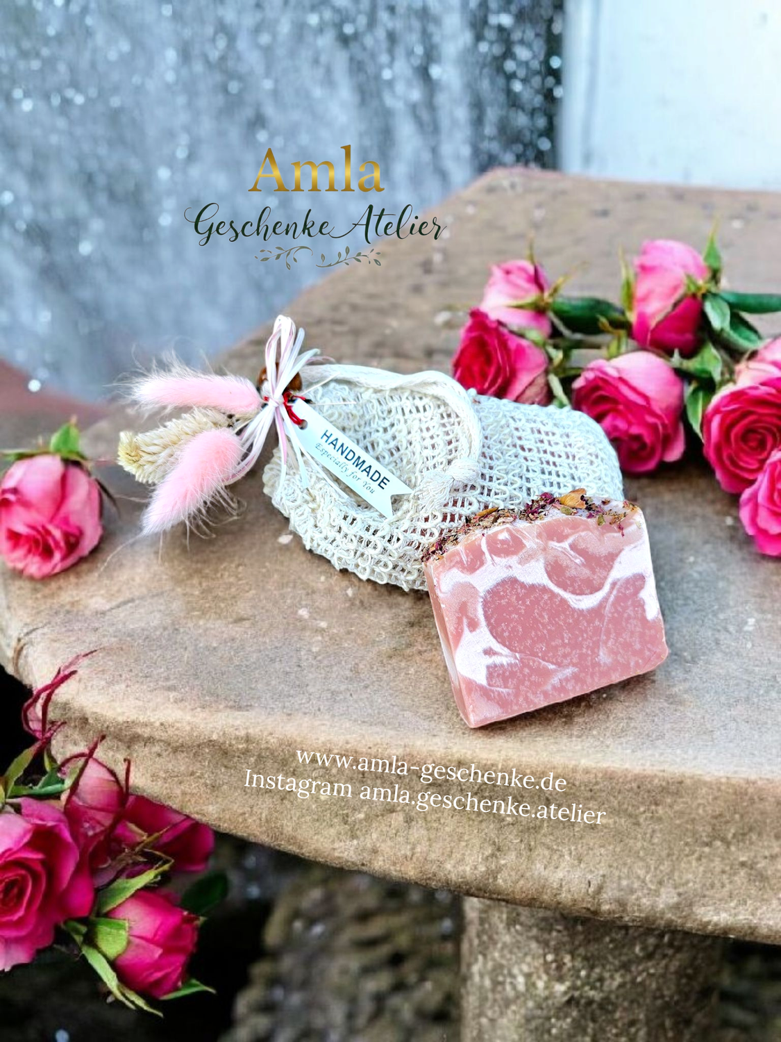 Seife Rosengarten verpackt