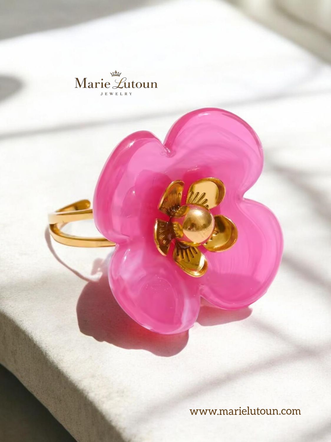 Ring PINK LADY verstellbar