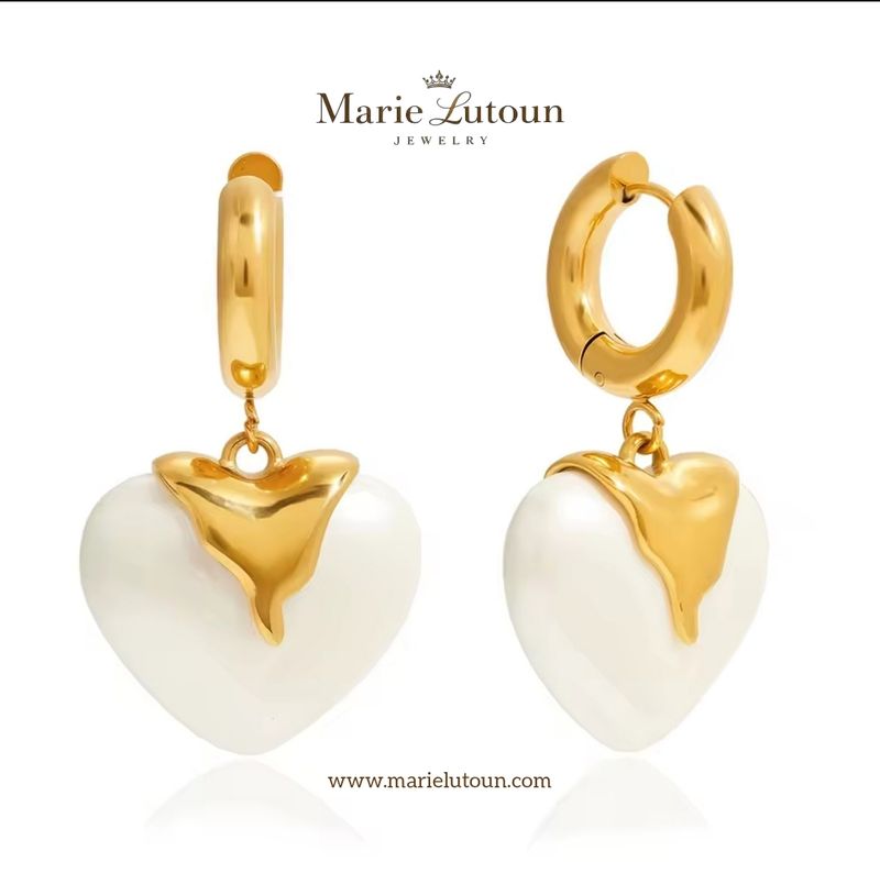 Damen Ohrringe "Flammende Herzen"