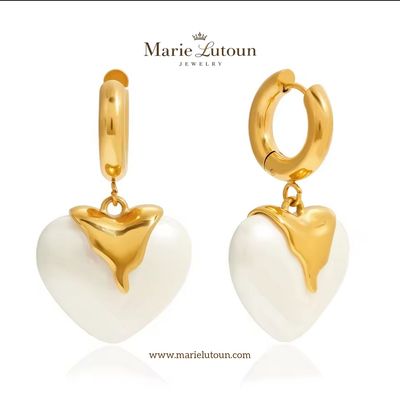 Damen Ohrringe "Flammende Herzen"