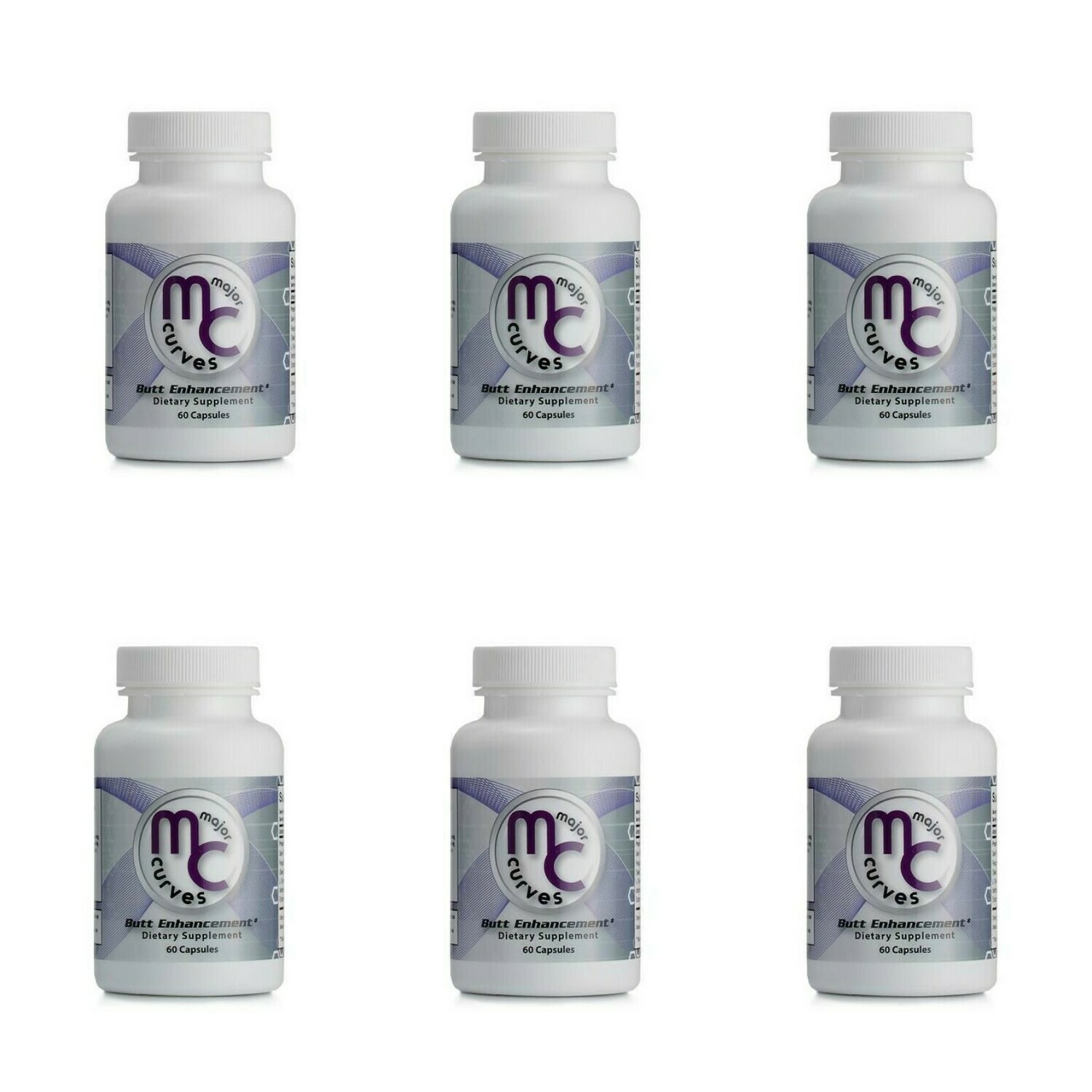 Major Curves Butt Enlargement Pills ( 6-bottles for 6months supply)