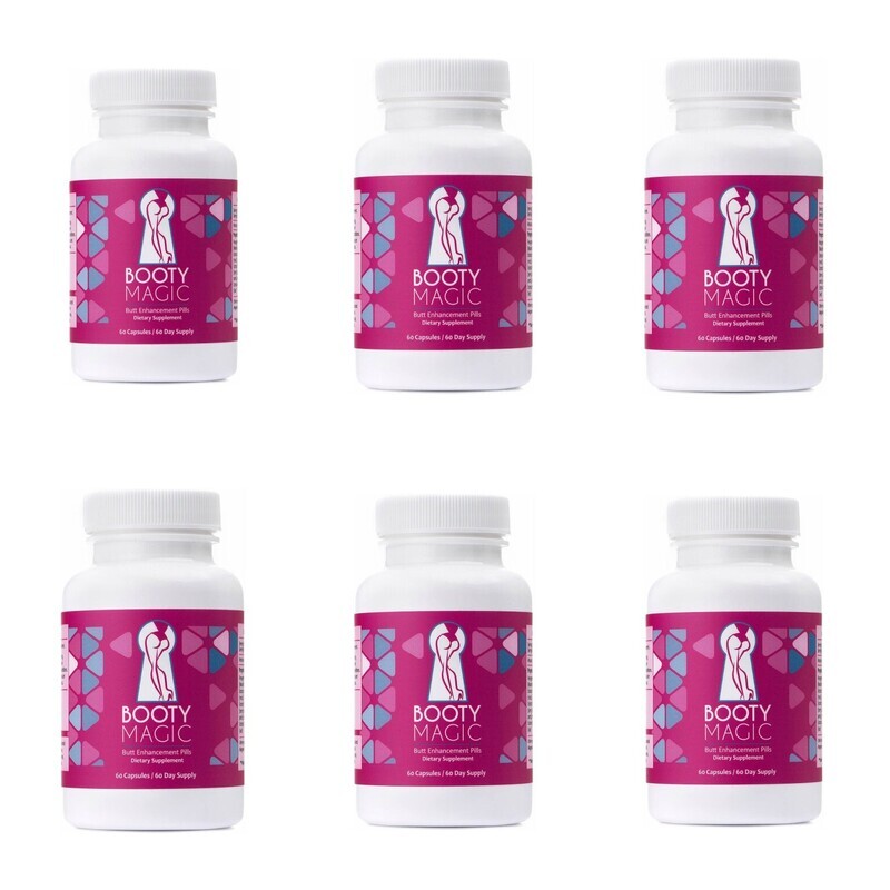 Booty Magic Ultra Butt Enhancement Pills - 6 bottles