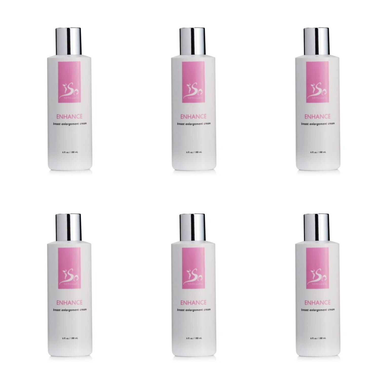 IsoSensuals ENHANCE | Breast Enhancement Cream (12 months supply) 6 bottles