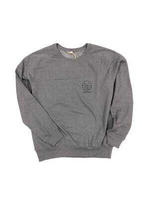 Surf Sweater - &quot;Gray Sml Wave&quot; - Fairwear, Recycled cotton
