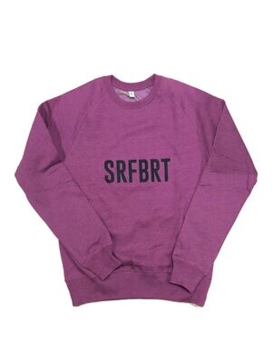 Surf Sweater - &quot;Berry SRFBRT&quot; - Fairwear, Recycled cotton