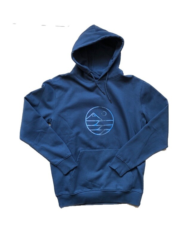 Hoodie - Wave Logo - DENIM