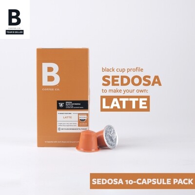 B Coffee Co. Sedosa Latte Nespresso Compatible Coffee Capsules 10 Pods