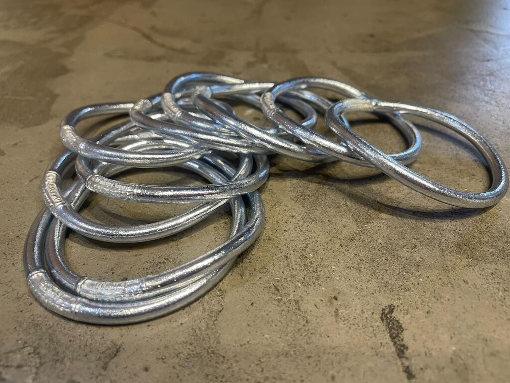 Pulseras Pan de Oro Plata