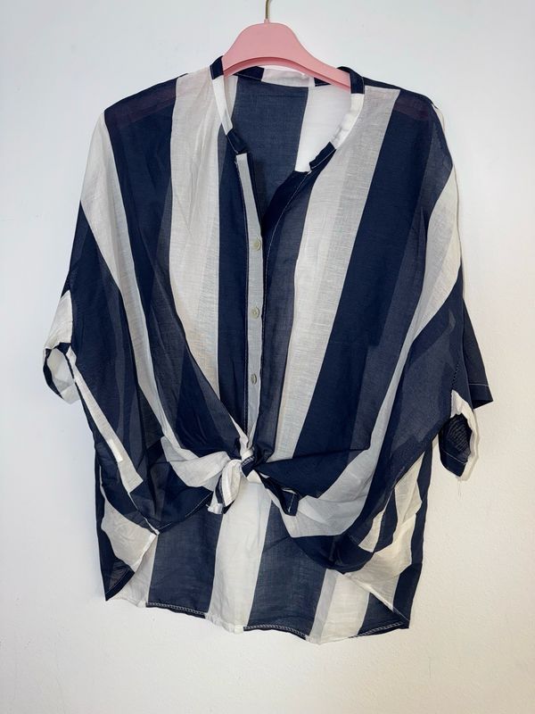 Camisa Domino azul marino 