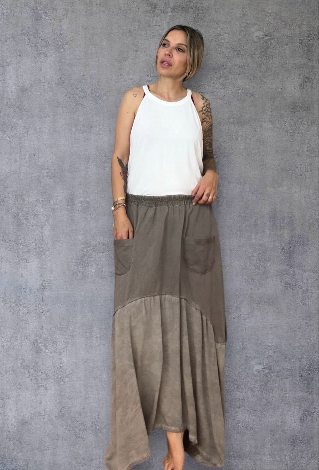 Camisetas Halter Blanca 