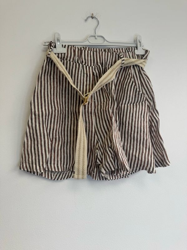 Pantalón lino rayas 