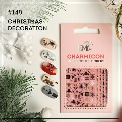 Charmicon 3D Silicone Stickers #148 Christmas Decoration