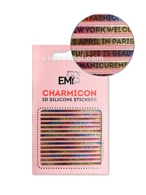 Charmicon 3D Silicone Stickers #103 Words
