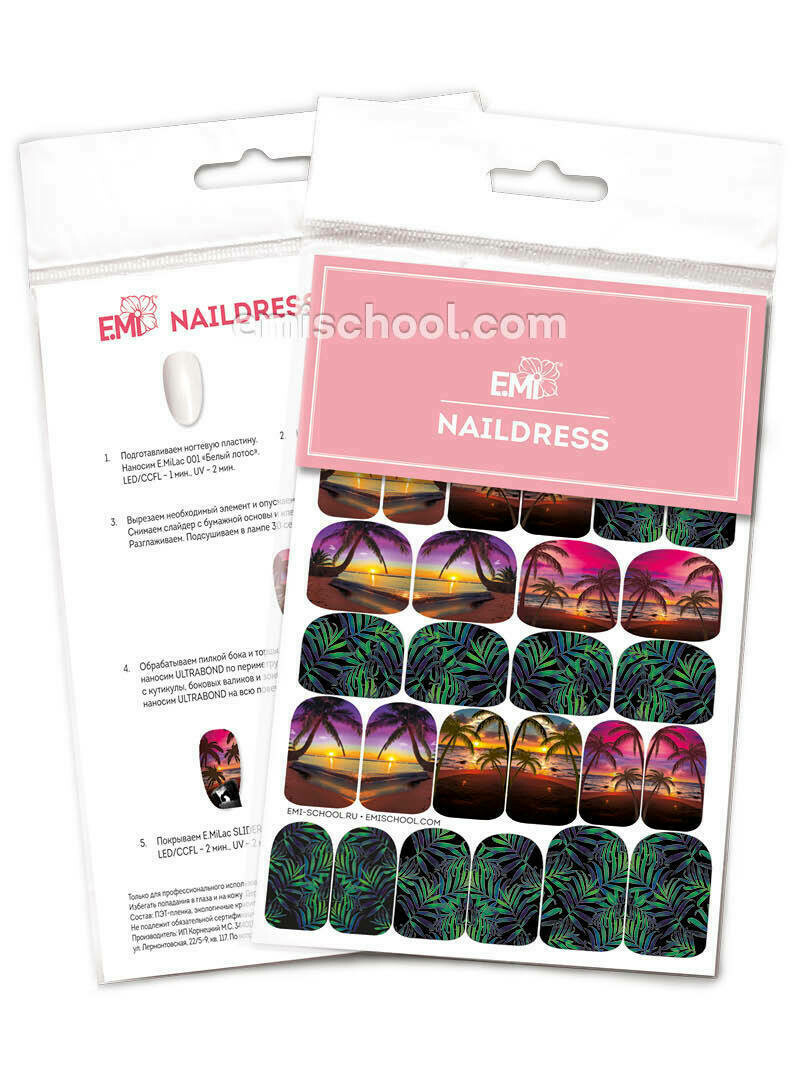 Naildress Slider Design #32 Tropical Sunset