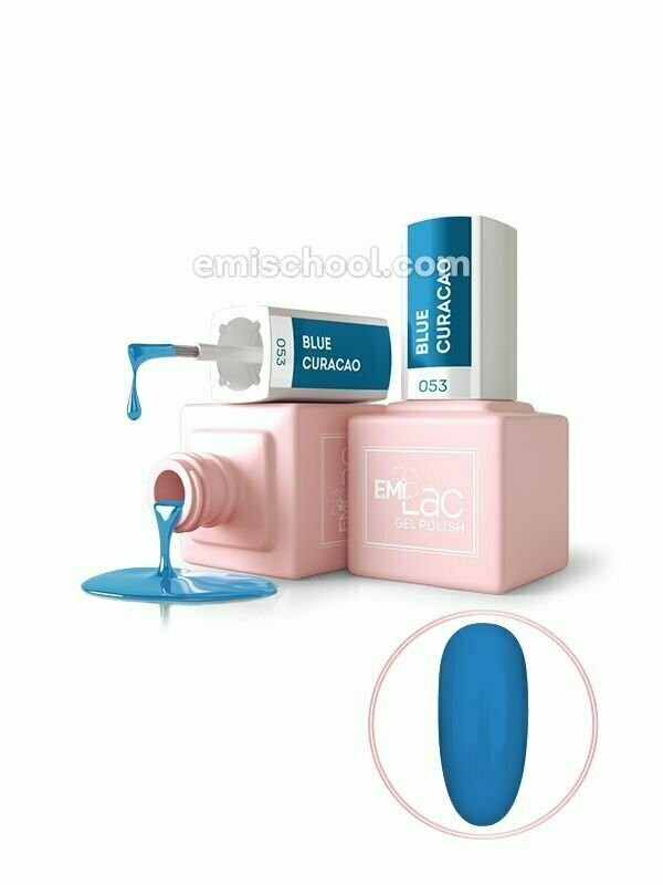 E.MiLac NEON Blue Curacao #053, 9 ml.