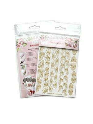 NAILCRUST Pattern Slider Gold #9