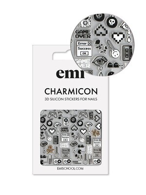 Charmicon 3D Silicone Stickers 188 Game Over