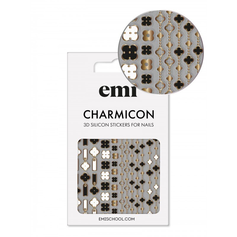 Charmicon 3D Silicone Stickers 185 Quatrefoil