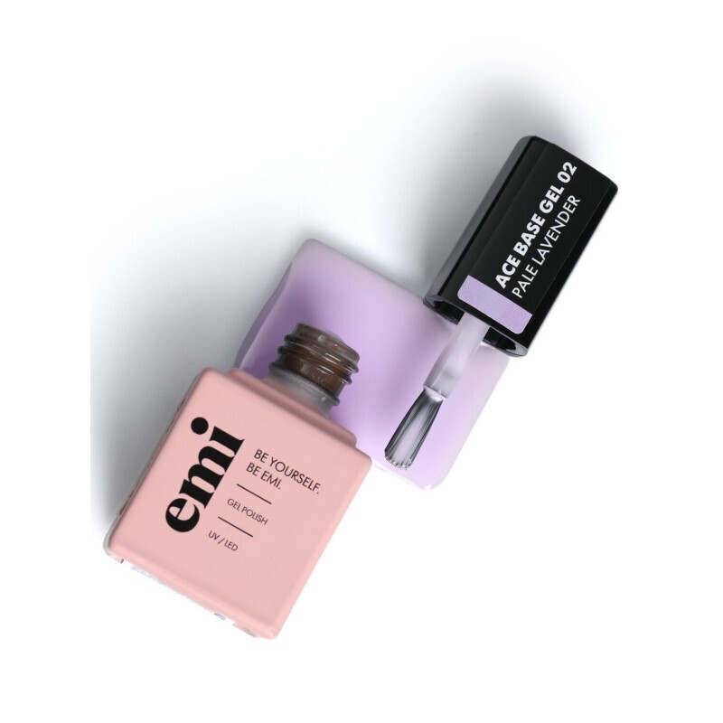 E.MiLac Ace Base Nr. 02 Pale Lavender, 9 ml.