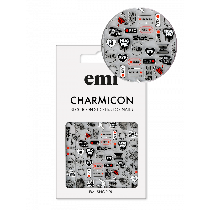Charmicon Silicone Stickers 210 Rock'n'roll