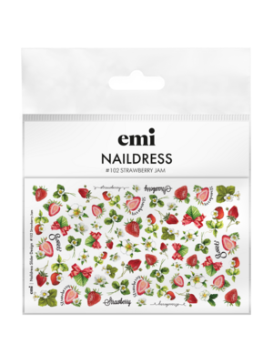 Naildress Slider Design #102 Strawberry Jam