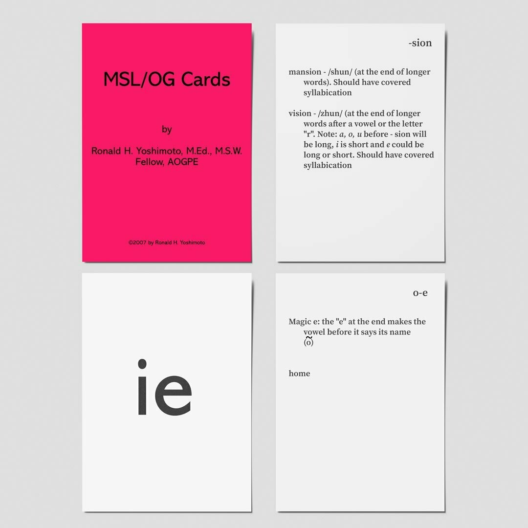 MSL/O-G Card Deck MSL/O-G Card Deck
