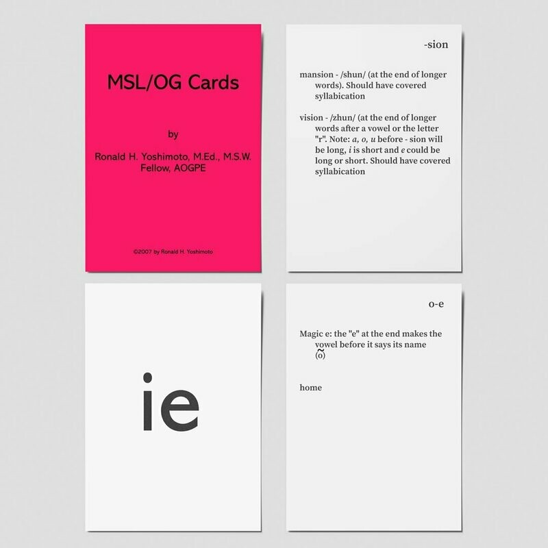 MSL/O-G Card Deck