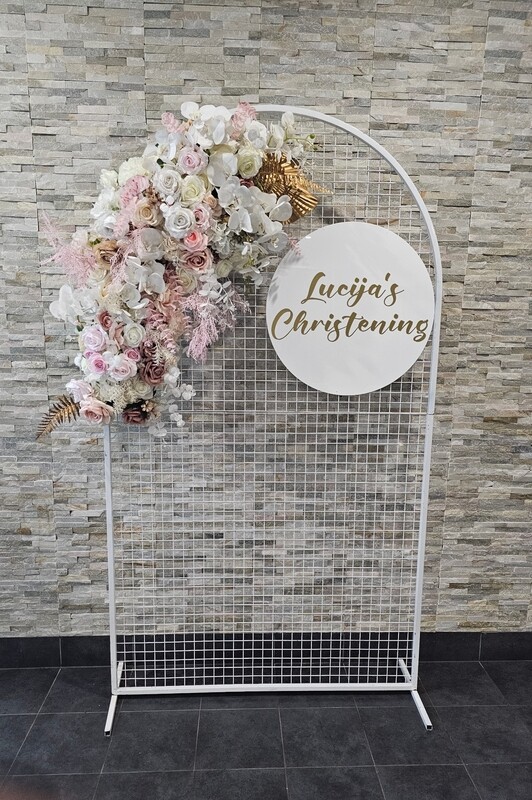 Arch Mesh Backdrop - Floral Design